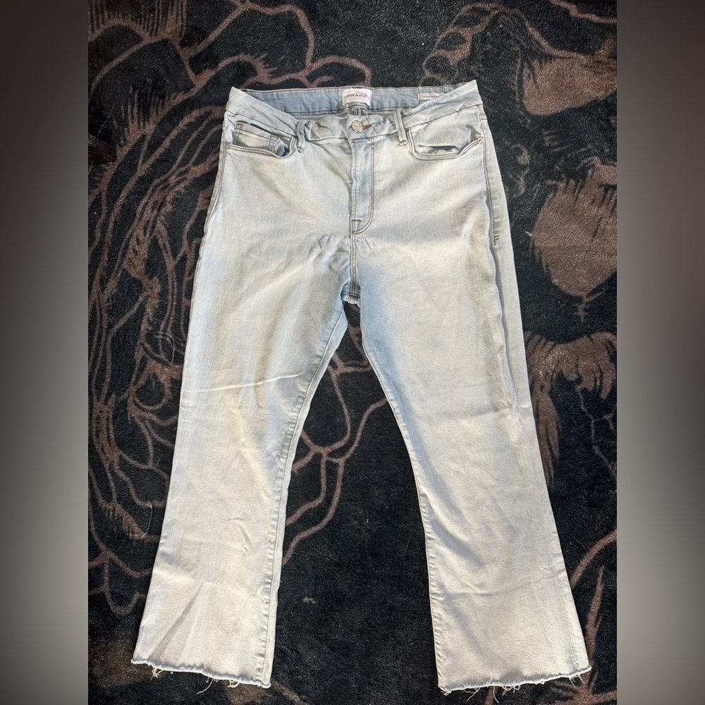 Frame‎ Denim Light Wash Cropped Jeans - Picture 9 of 9